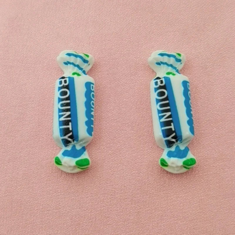 10pcs simulation candy and food toy resin pendant, DIY jewelry making earrings, keychain accessories