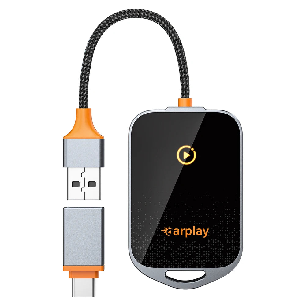 K81 Carplay Wireless Adapter for Interconnected Navigation Supports WiFi 6 BT5.0 LINUX System For iPhone