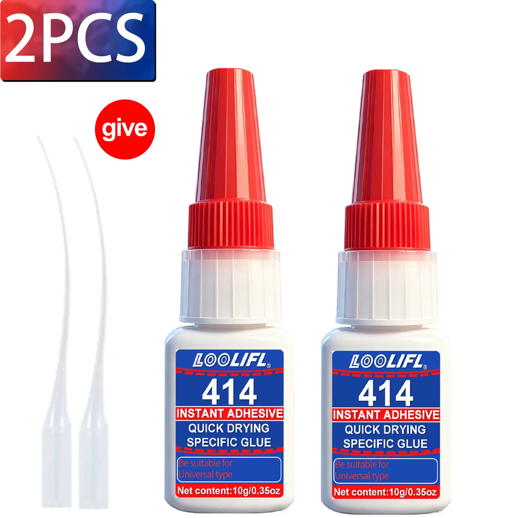 LOOLIFL super cyanoacrylate glue Fast Drying Strong Bonding All Purpose Adhesives for Ceramic Glass Metal Wood DIY Repairs tool