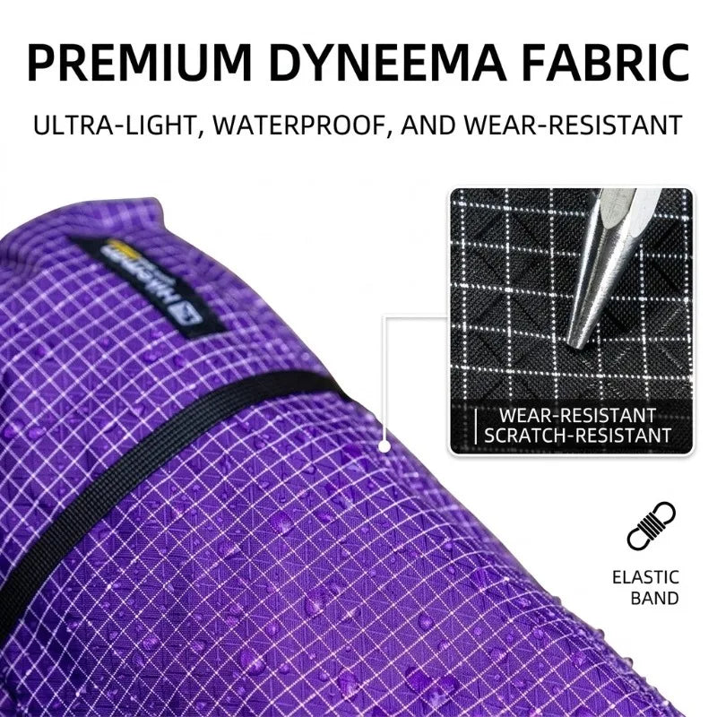 Ultralight Dyneema Backpack Top Lid Waterproof Expansion Pouch Multifunctional External Storage Bag for Hiking & Mountaineering