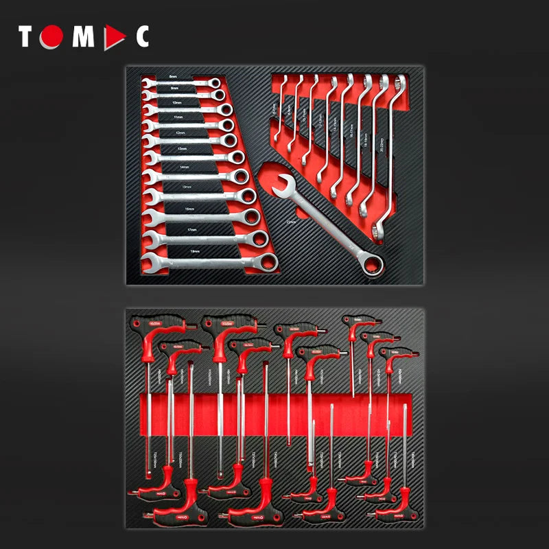 Workshop Trolley Complete with Tools Professional Level Trolley with Complete Tools Valuable 7-Drawer Heavy Duty Workshop Tool