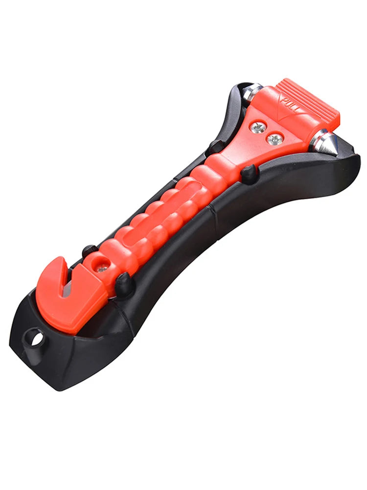 2 In 1 Safety Hammer Lifesaving Emergency Hammer Car Window Breaker Knocking Glass Fire Escape Seat Belt Cutter Car Rescue Tools