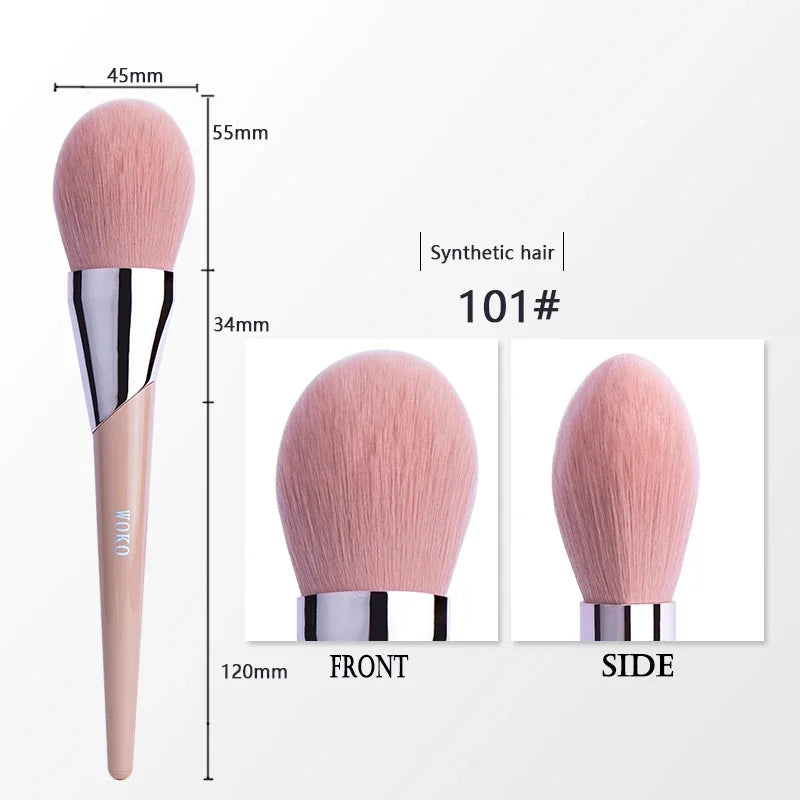 1pcs Makeup Brush Face Contour Powder Foundation Bronzer Cream Blush Eyeshadow Smudge Eyeliner Fashion Fenty Style Beauty Tool