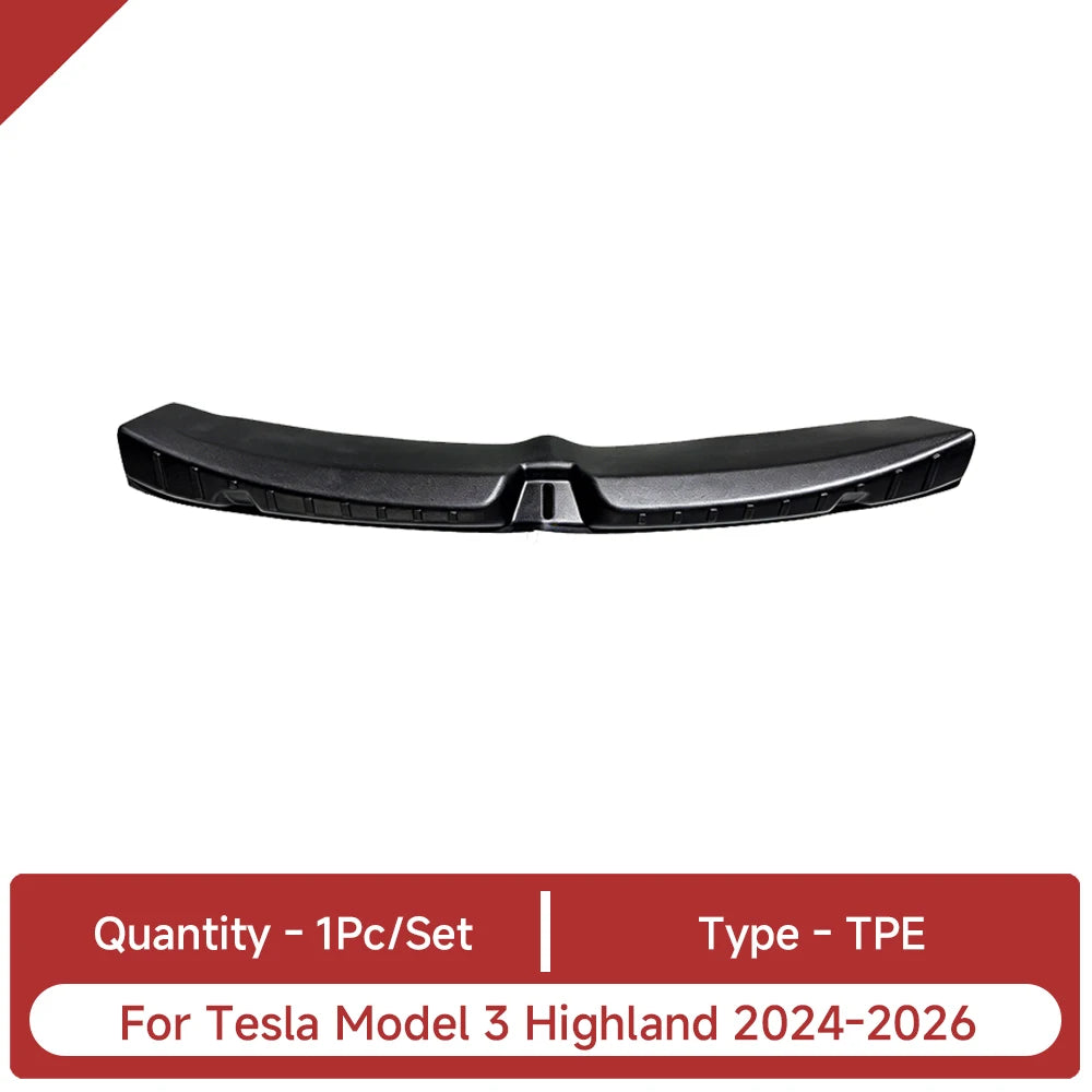 For Tesla Model 3 Highland Accessories TPE Floor Mat Cargo Liner Waterproof Trunk Mat for Tesla Model 3 Highland 2024-2026