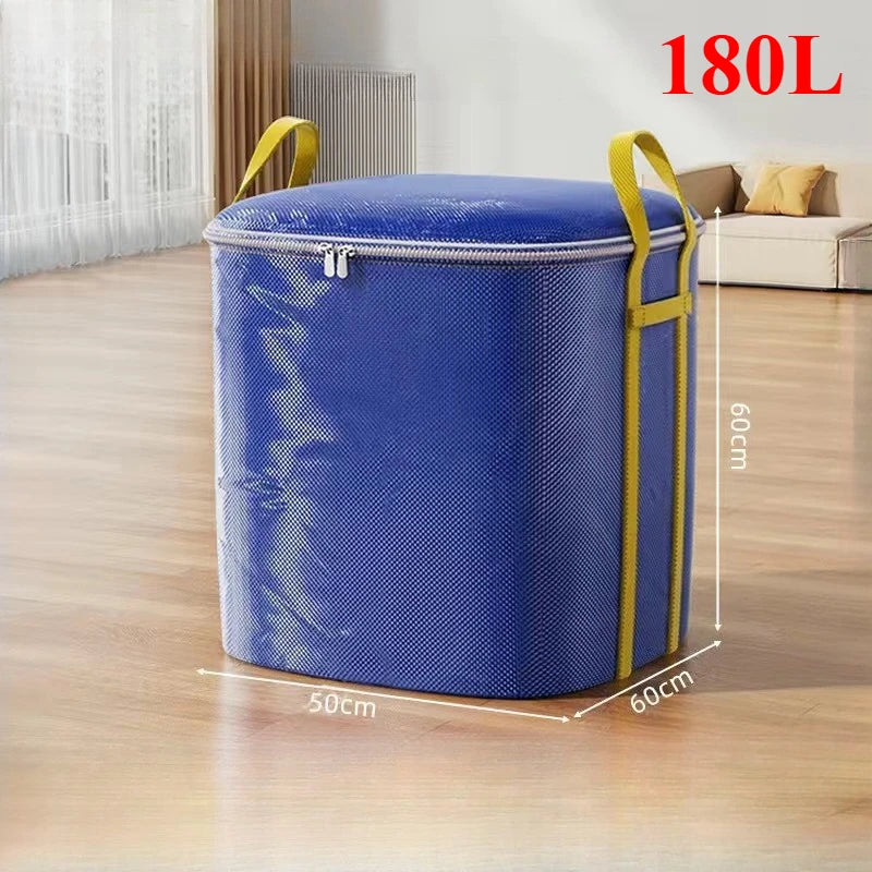 Extra Large Capacity Woven Storage Bags - Durable Heavy-Duty Organizers for Clothes, Quilts, Bedding,Shipping & Relocation Needs