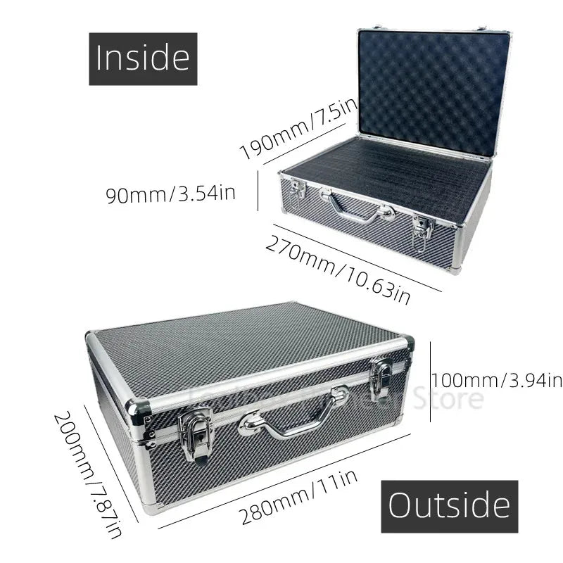Foam Tool Box Organizer Aluminum Suitcase Tool Case for Mechanic Hardware Toolbox Storage Boxes Hard Case Tool Box Flight Case