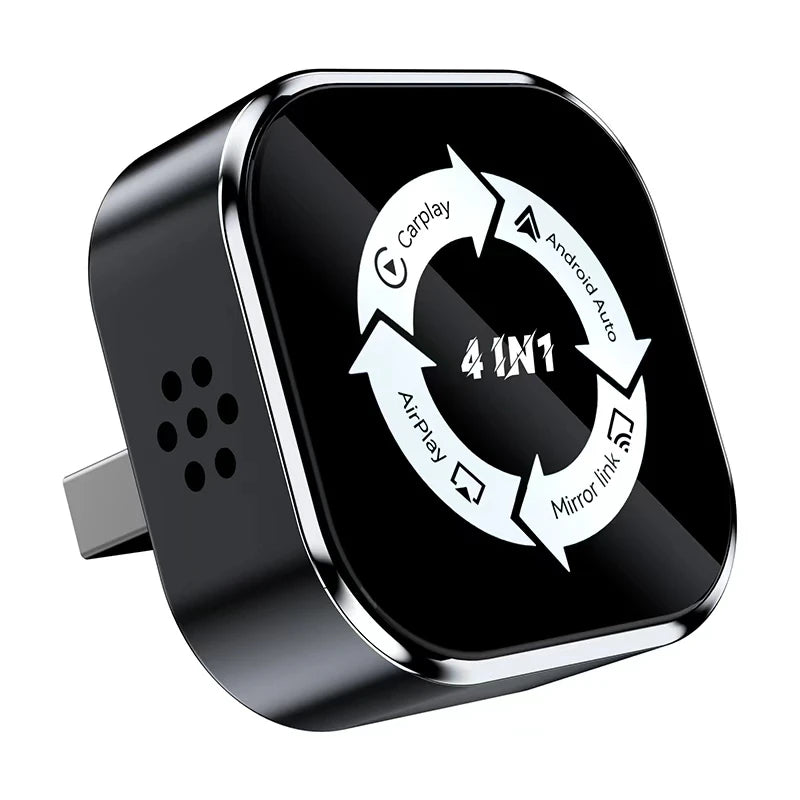 4 in 1 Wireless CarPlay Dongle Wireless Android Auto Adapter Car Intelligent Systems AI Smart Box For Car With Wired CarPlay