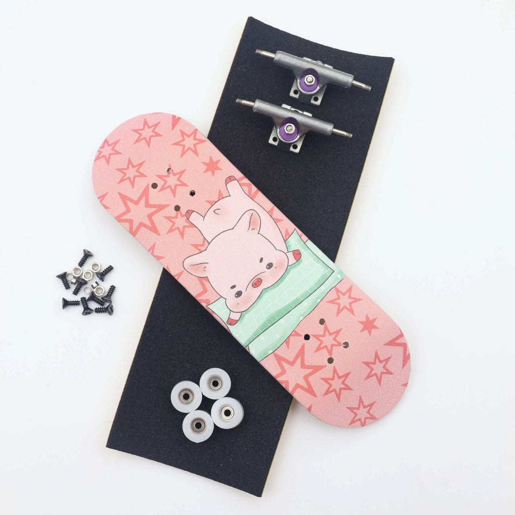 29mm Wooden Fingerboard Set with Pro Deck Metal Truck Bearing Wheels