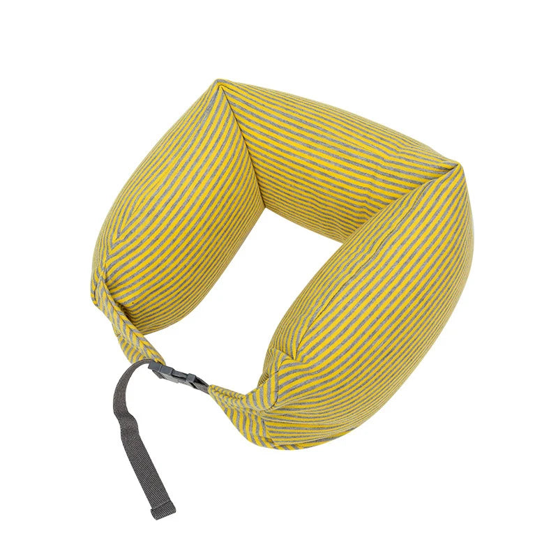 Neck Pillow Neck Support Breathable Stuffable U-shaped Pillow With Hidden Zipper Adjustable Drawstring Neck Pillow For Travel
