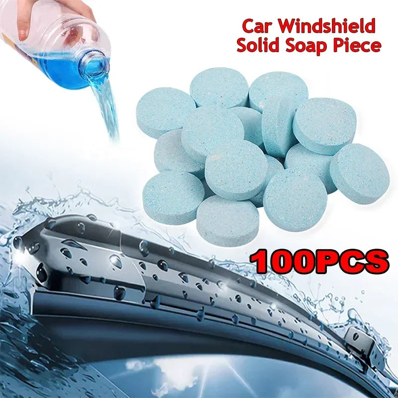Effervescent Auto Glass Cleaner Tablets for BMW/Audi/Toyota – Windshield Wiper & Toilet Stain Remover, Universal Car Care