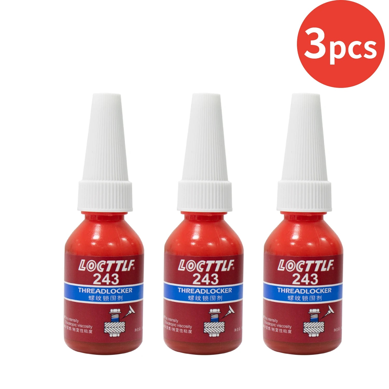 10ml  243 Screw Anaerobic Adhesive 243 Thread Locking Anti-loose Anti-slip sealing Anaerobic Glue Agent Anti-slip caulk sealers