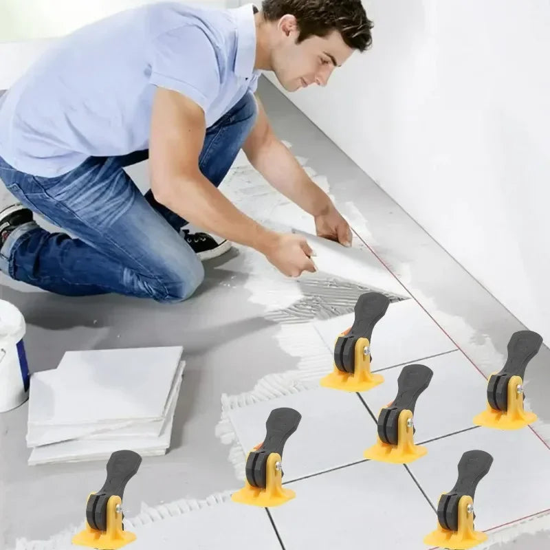 10/50pcs Floor Tile Leveling Spacers Clips Ceramic Leveler Adjuster for Tile Laying Fixing Flat Ceramic Wall Construction Tools