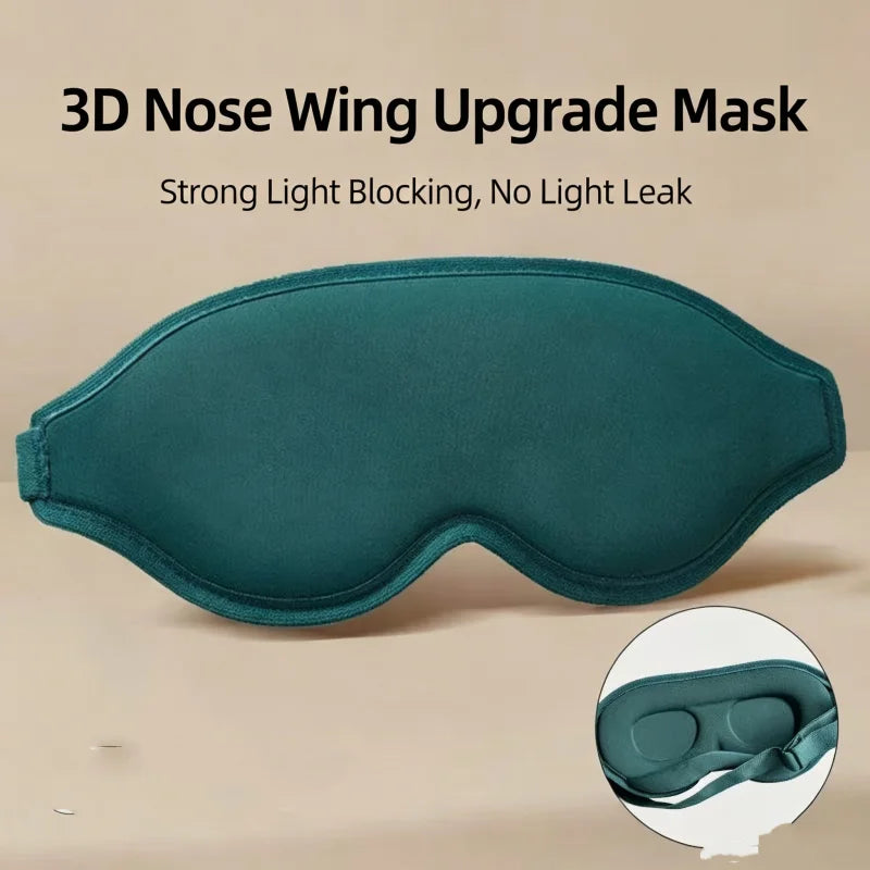 3d Sleep Eye Mask Comfort Light Blocking Eyeshade Memory Foam No Pressure On Eyes Soft Breathable Blindfold For Travel Nap