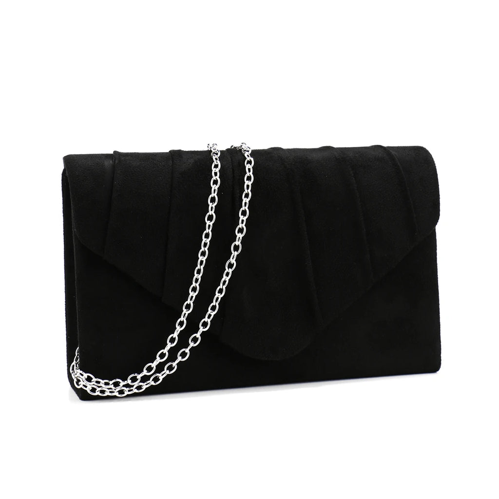 Silver Clutch Bags Envelope Design Women Evening Bags Velvet Cover Chain Shoulder Casual Party Dinner Handbags Banquet Prom Purs