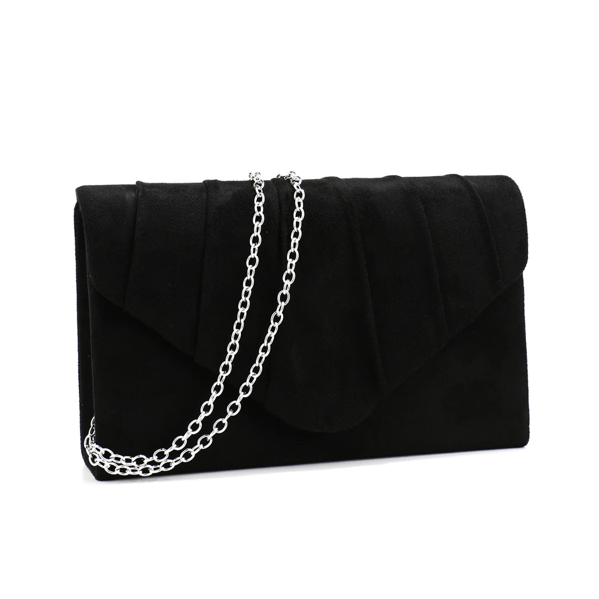 Silver Clutch Bags Envelope Design Women Evening Bags Velvet Cover Chain Shoulder Casual Party Dinner Handbags Banquet Prom Purs