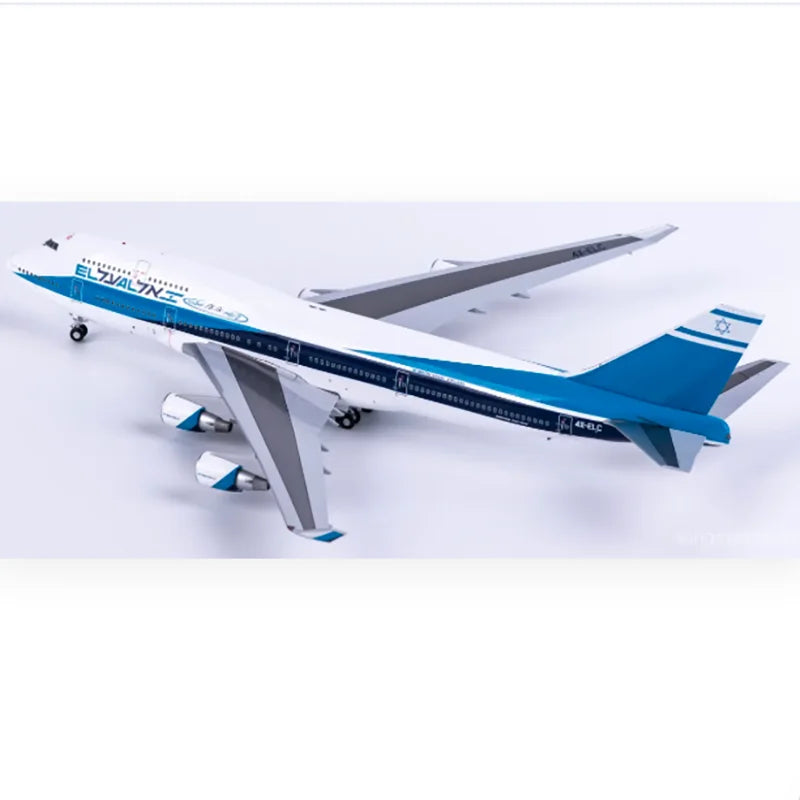 CWings Diecast 1:200 Scale Israel Airlines B747-400 4X-ELC Alloy Simulation Aircraft Model Finished Hobby Collection Toy Gift