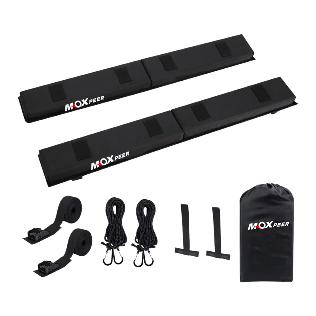 1 Set Car Soft Roof Rack Pads Set Universal Crossbar Pads Roof Crossbar Pads Automotive Accessories for Kayak Surfboard
