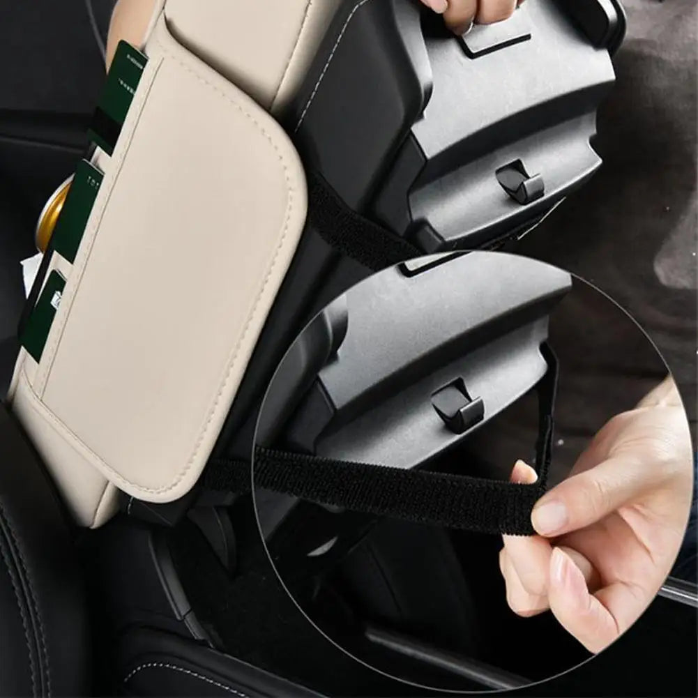 Car Tissue Box Central Elbow Heightening Pad Universal Car Armrest Box Mat Storage Bag Multi-function Car Interior Storage Box