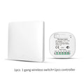 RF433 Self-Powered Wireless Light Switch, Kinetic No Battery,16A Relay, Retrofitting Easy Installation for Home Garage Garden
