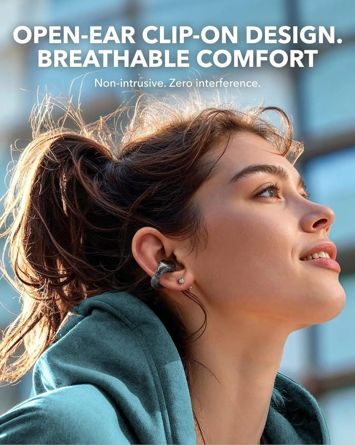 Soundcore C30i A3330 Open Ear Clip Earbuds Bluetooth 5.3 IPX4 Sport Headphones 30H Playtime 12mm Driver Clear Calls