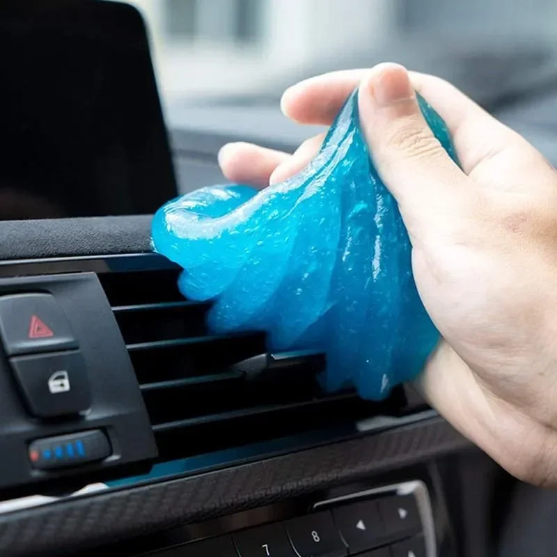 Car Cleaning Gel Slime 1pc Magic Dust Remover for Vents Computer Keyboards and Interior Accessories - ABS Resin Materia amagi