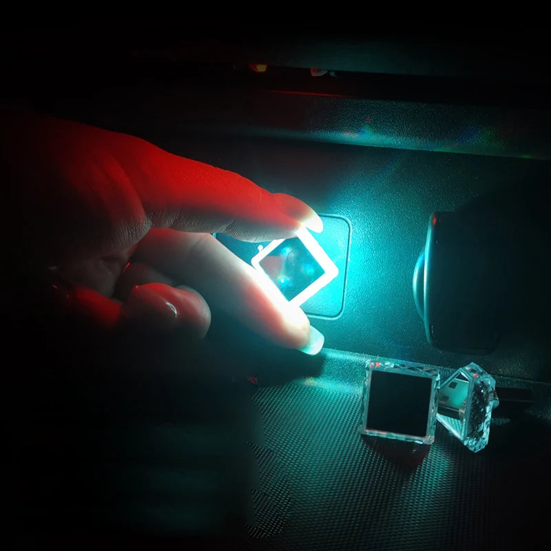 TypeC car atmosphere light, wireless modification for interior decoration, car USB rainbow atmosphere night light Type-C
