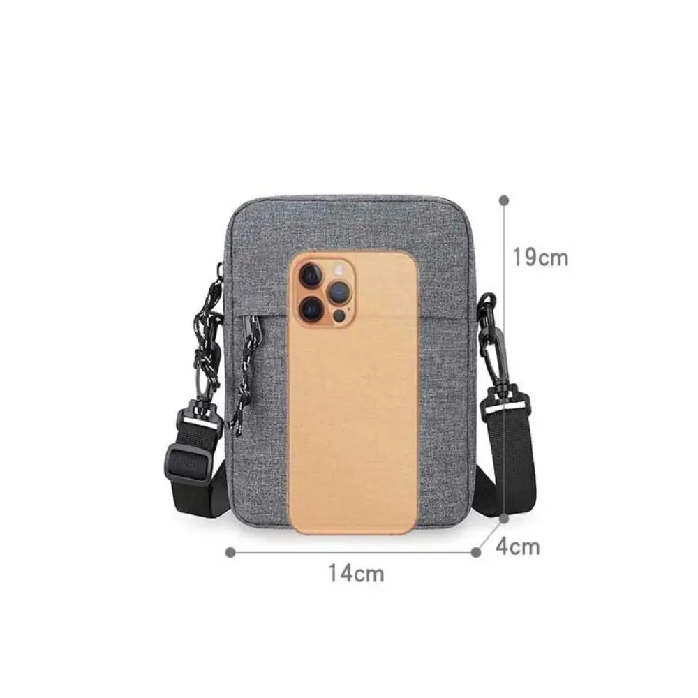 New Casual Men Messenger Bag Nylon Korean Sports Shoulder Bag Student Phone Bag Simple Shopper Bags Small Handbag