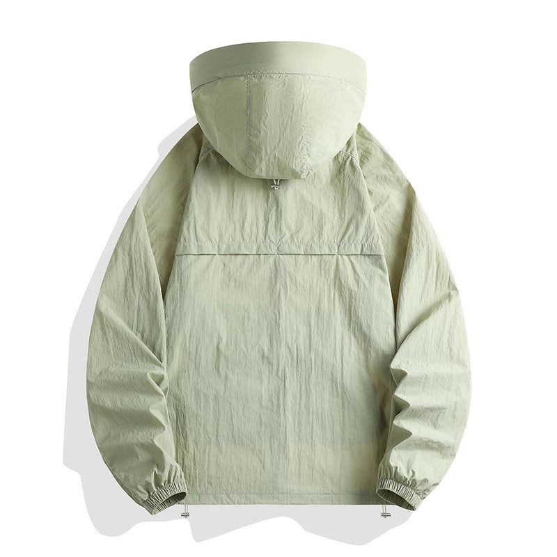 Outdoor Sunscreen Clothing Summer Hiking Jackets UPF50+ Ultraviolet Protection Couple's Hooded Jacket Traveling Hiking Fishing