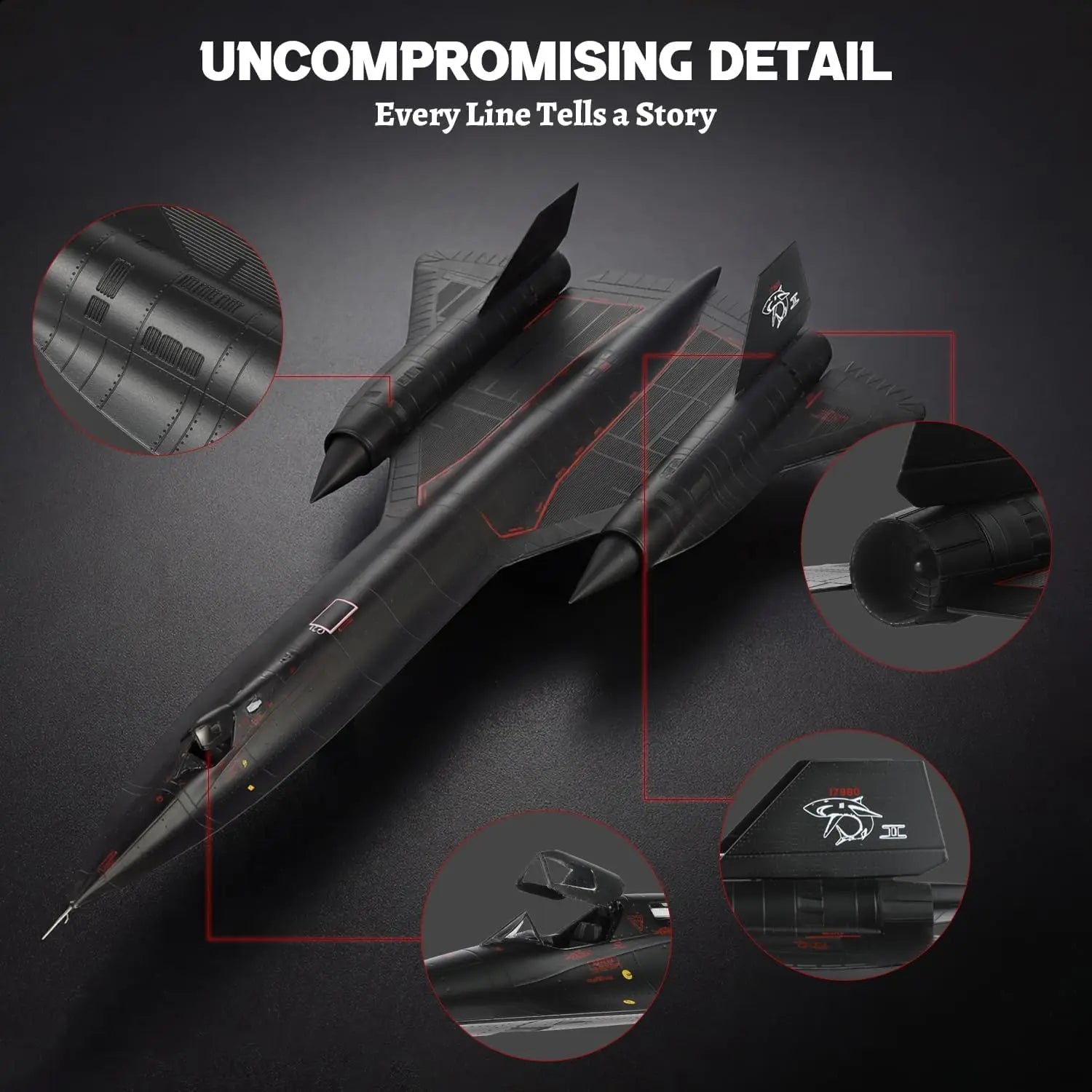 1/72 SR-71a Blackbird Metal Model High-Altitude Reconnaissance Aircraft Military Diecast Plane Model Toy for Collection or Gift