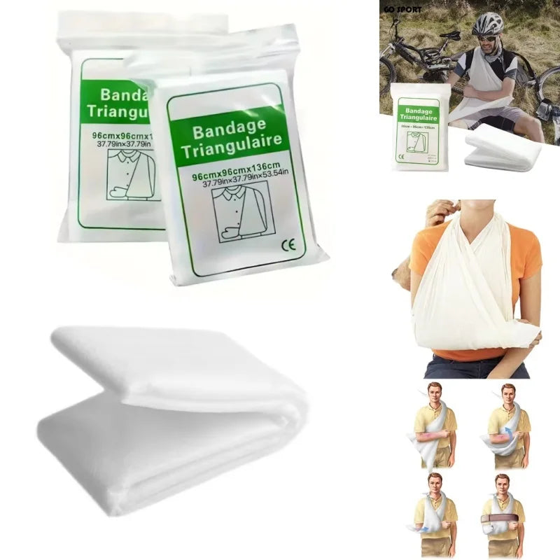 1Pc First Aid Kit Medical Bandage Fracture Fixation Triangular First Aid Bandage Emergency Camping Accessories