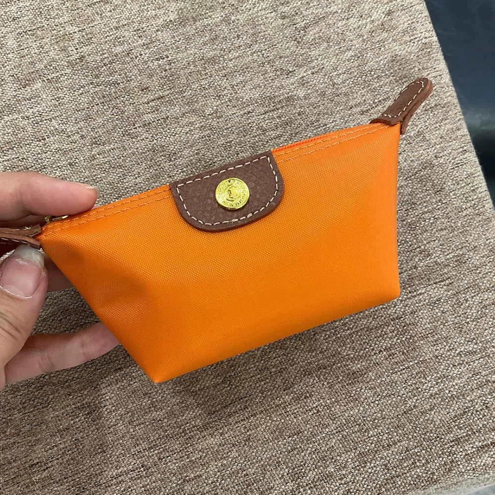 Mini Dumpling Coin Purse Fashion Nylon Makeup Bag Lightweight Portable Lipstick Earphone Storage Case Ins Style Women's Wallet