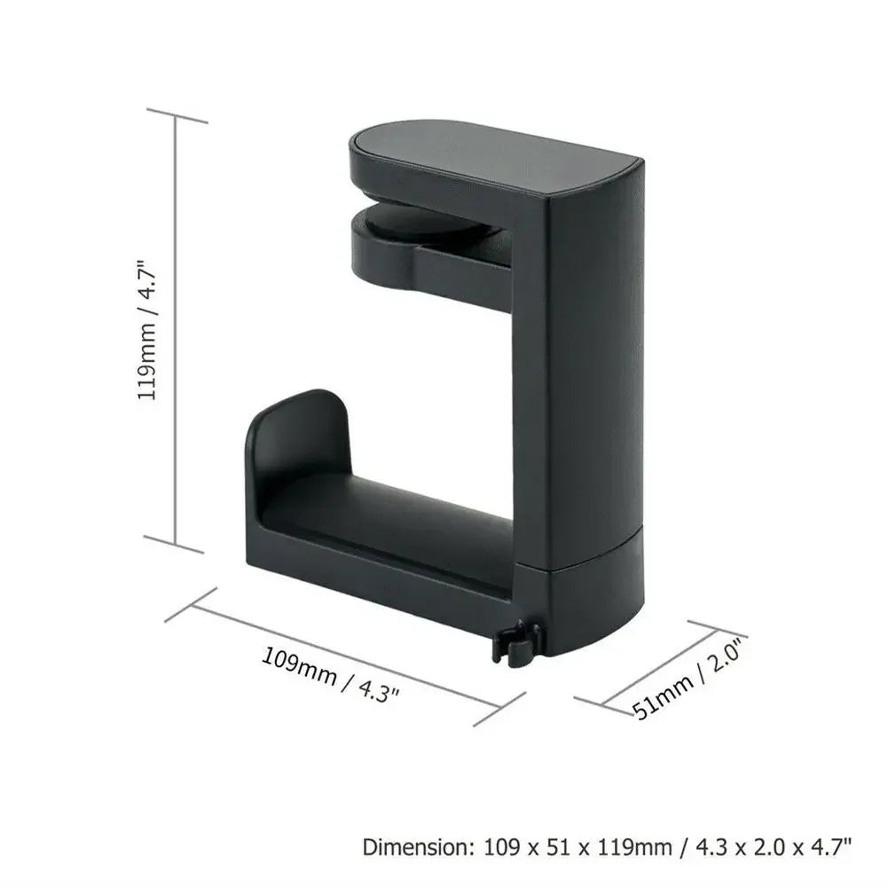 PC Gaming Headphone Stand Headset Hook Holder, Hanger Mount With Adjustable 360° Rotating Arm Clamp, Desk Mount Universal Bag