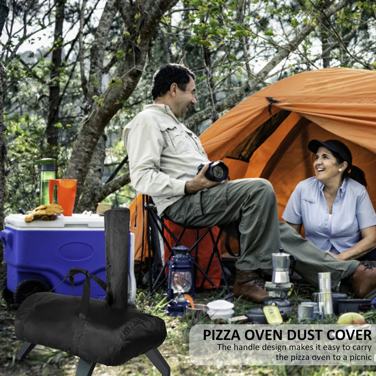 Pizza Oven Cover Compatible for Karu 12 Portable Pizza Oven Cover Heavy Duty 420D Fabric Waterproof Pizza Oven Cover
