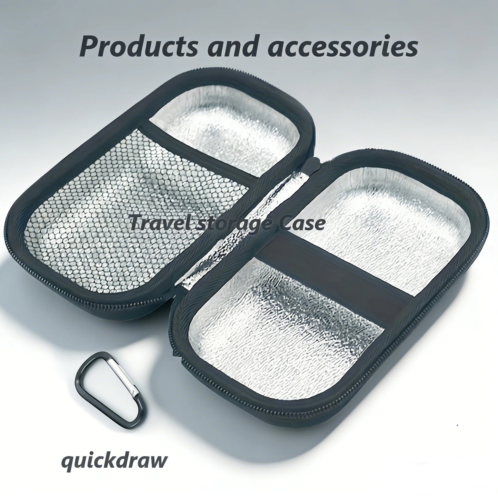 1pc Asthma Inhaler Travel Case ，Portable Nebulizer Case/bag , Includes Inhaler Holder Case Only, Black