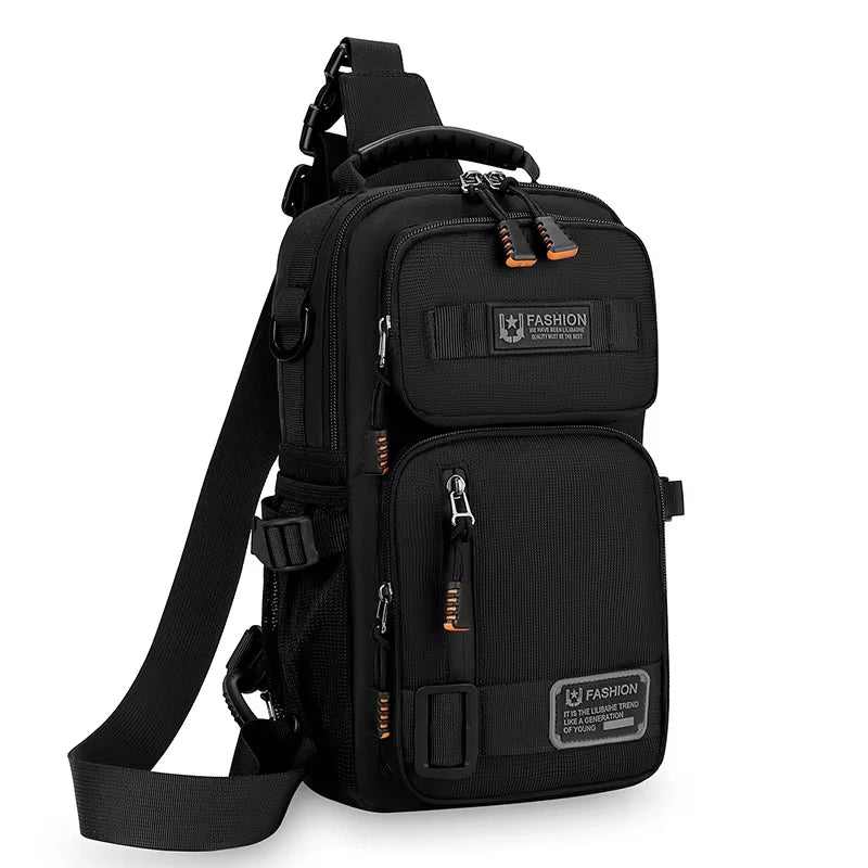 Men's Camping Waist Pack Chest Bag Oxford Crossbody Bags For Men Casual Bag Handbag Male Outdoor Hiking Climbing Travel Backpack