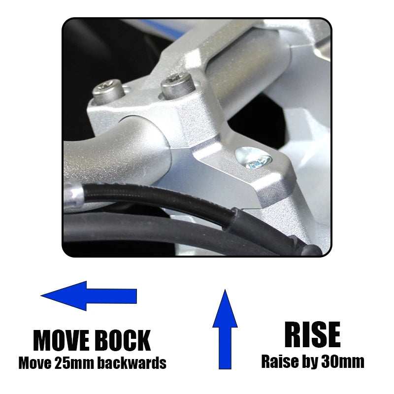 CNC Aluminum Motorcycle Handlebar Riser Lift Booster For Voge DSX 900 900 DSX DS900X 2024- Handle Booster Pads Holder Kit