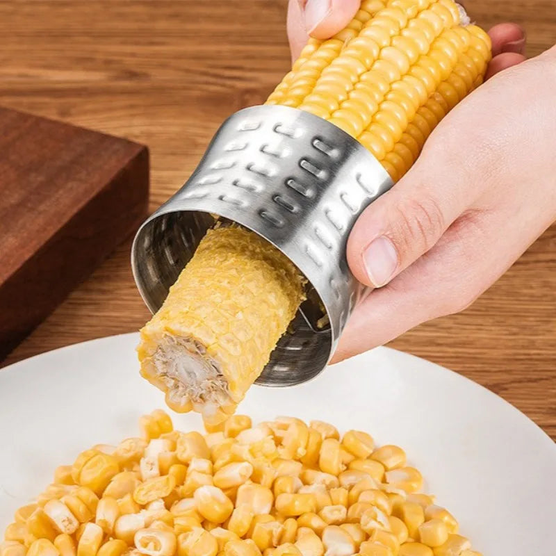 1Pcs Corn Stripper Fruit Tools Stainless Steel Corn Cob Remover Cutter Shaver Fruit Vegetable Cooking Tools Kitchen Supplies
