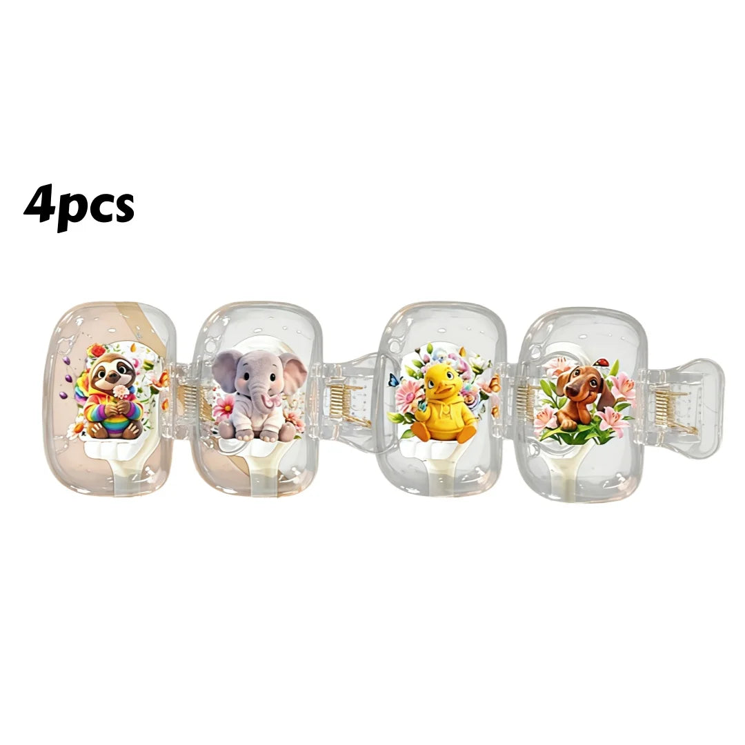4pcs In A Flower Bush Toothbrush Holder Lightweight Portable Travel Toothbrush Storage Case for Daily Personal Care Party Gifts