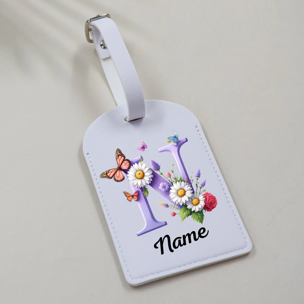 Personalized Pu Leather Luggage Tags, Customized Luggage Tags For Suitcases, Customizable Suitcase Tag, Bag Tags For Luggage,
