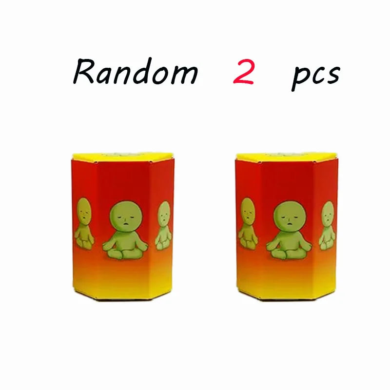 4 Multiple Series Noctilucent Green Doll Blind Mystery Box Action Figures Decoration Desktop Model Toy For Gift Surprise