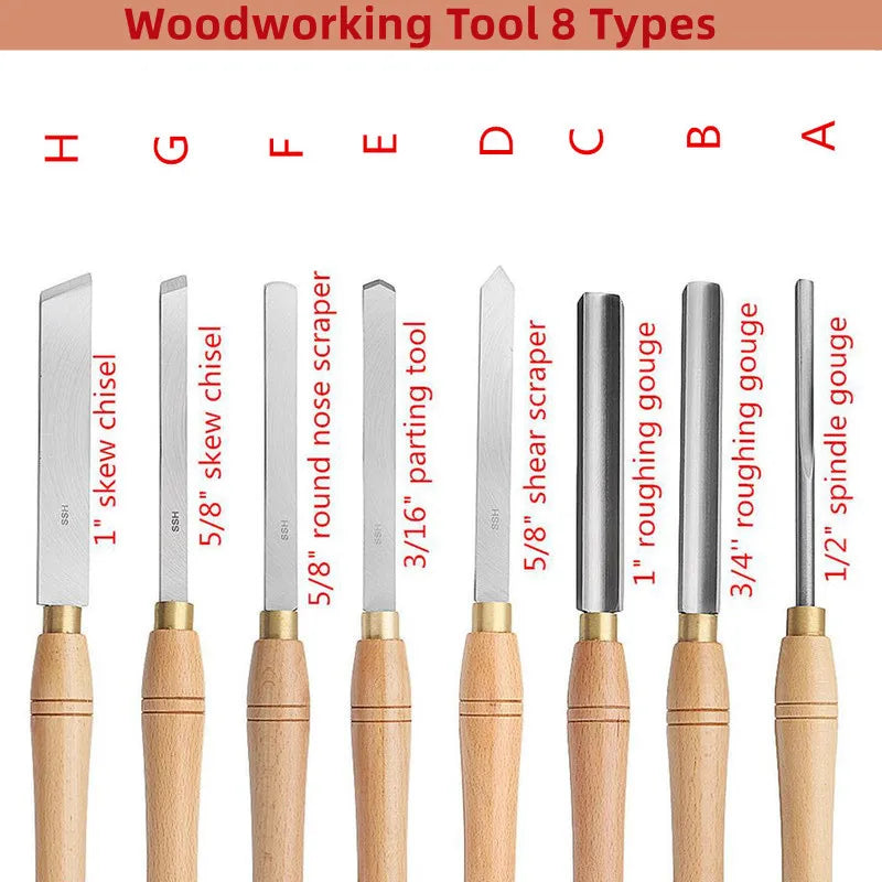 1/5/6/8PCS/Set Dry Hand Wood Carving Tools Chip Detail Wood Chisel Set Speed Steel Lathe Knives Tool Woodworking Cutter Set