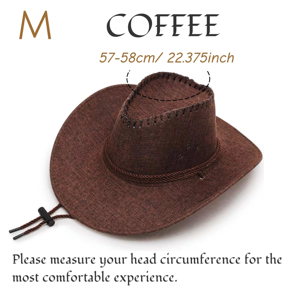 6-20Pcs Cowboy Hats Bulk Wide Brimmed Cowgirl Hats for Men Women Adult Birthday Western Wedding Party Favors
