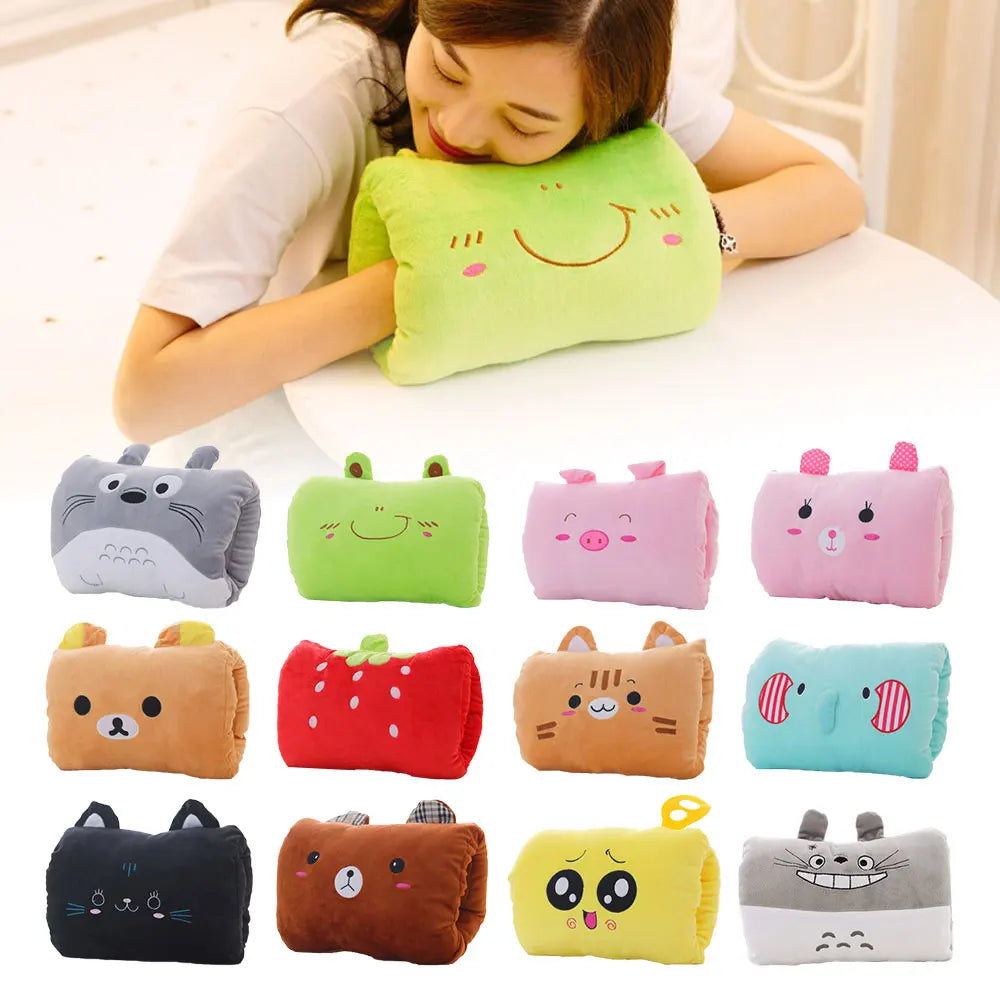 Pink Washable Winter Gloves Plush Pillow Cartoon Gloves Men Women Mitten Warm Hand Electric Heating Hand Warmer