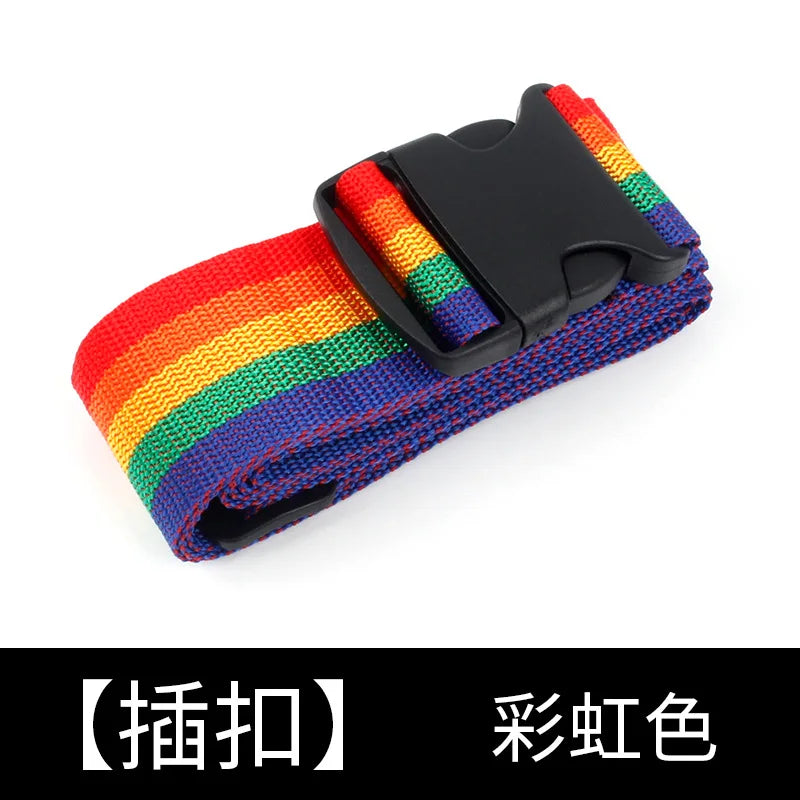 Straight Shaped Luggage Straps for Suitcase, Polyester Luggage Belt with Adjustable Release Buckle Travel Accessory ﻿