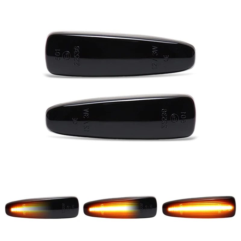 For Mitsubishi Lancer Galant Outlander ASX Mirage Attrage LED Side Marker Lamp Amber Side Fender Turn Signal Lights