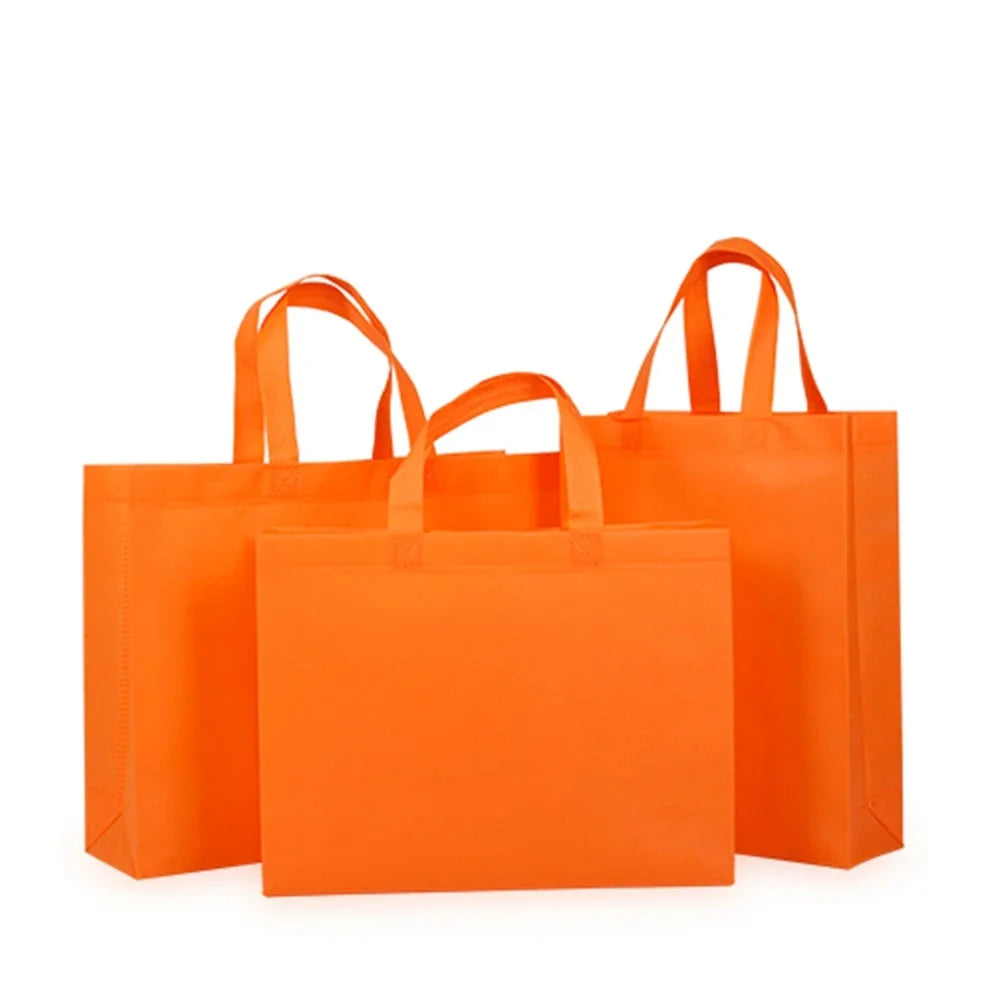 10PCS Thickened Nonwoven Tote Bags Wholesale Customized LOGO ECO-friendly Clothes Shoes Packaging Bags Gift Bags Shopping Bags