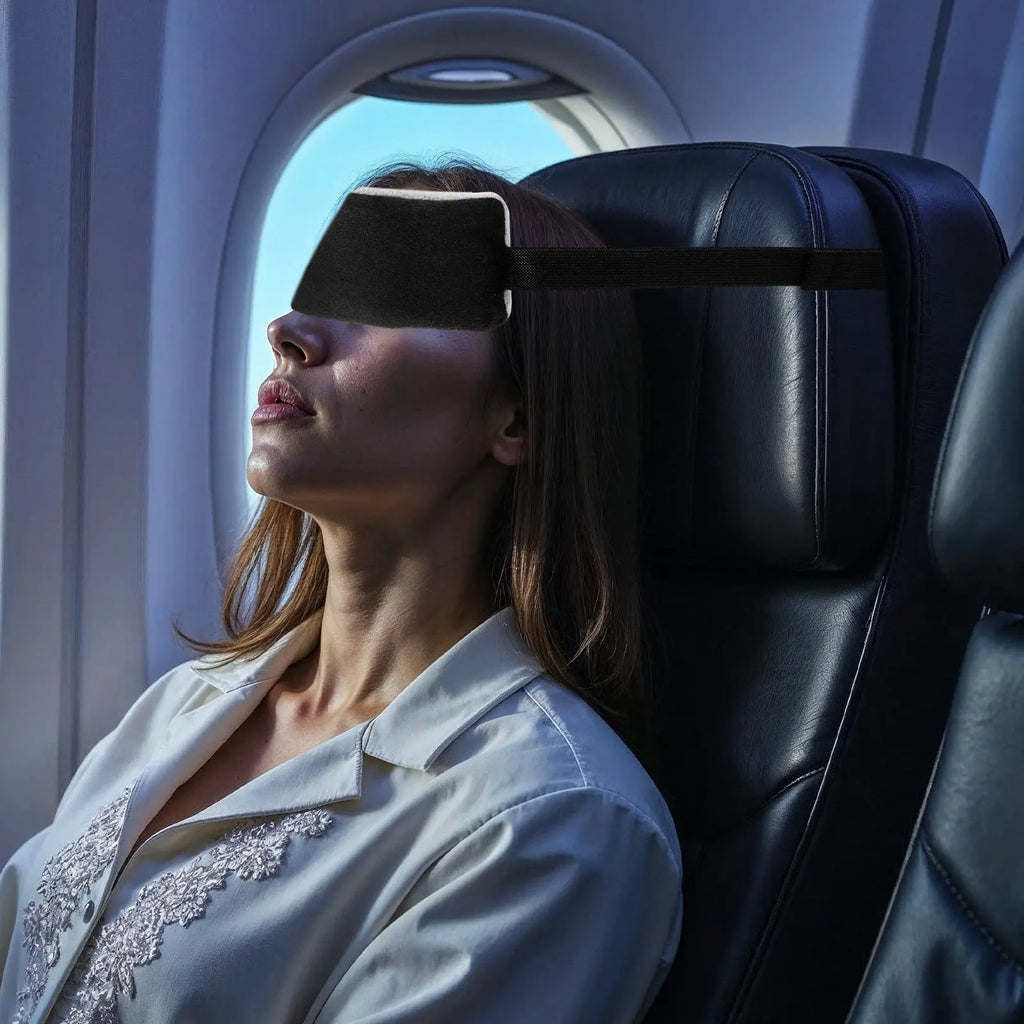 2Pcs Adjustable Soft Airplane Headrest Band Comfortable Plane Sleeping Head Holder Car Seat Support