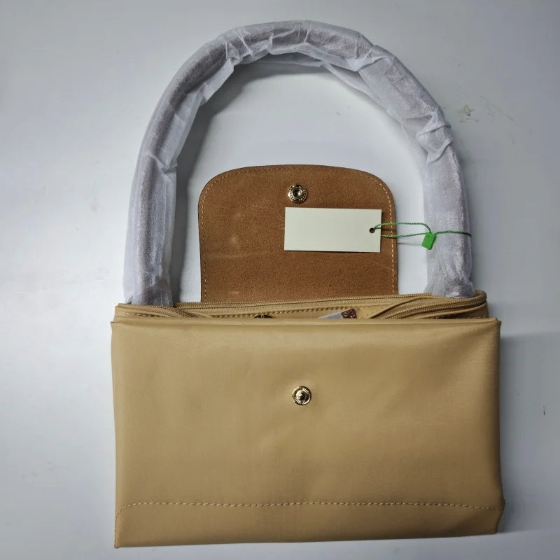 Classic Foldable Stray Bag Handbag Nylon Bag, Embroidered Design for Women
