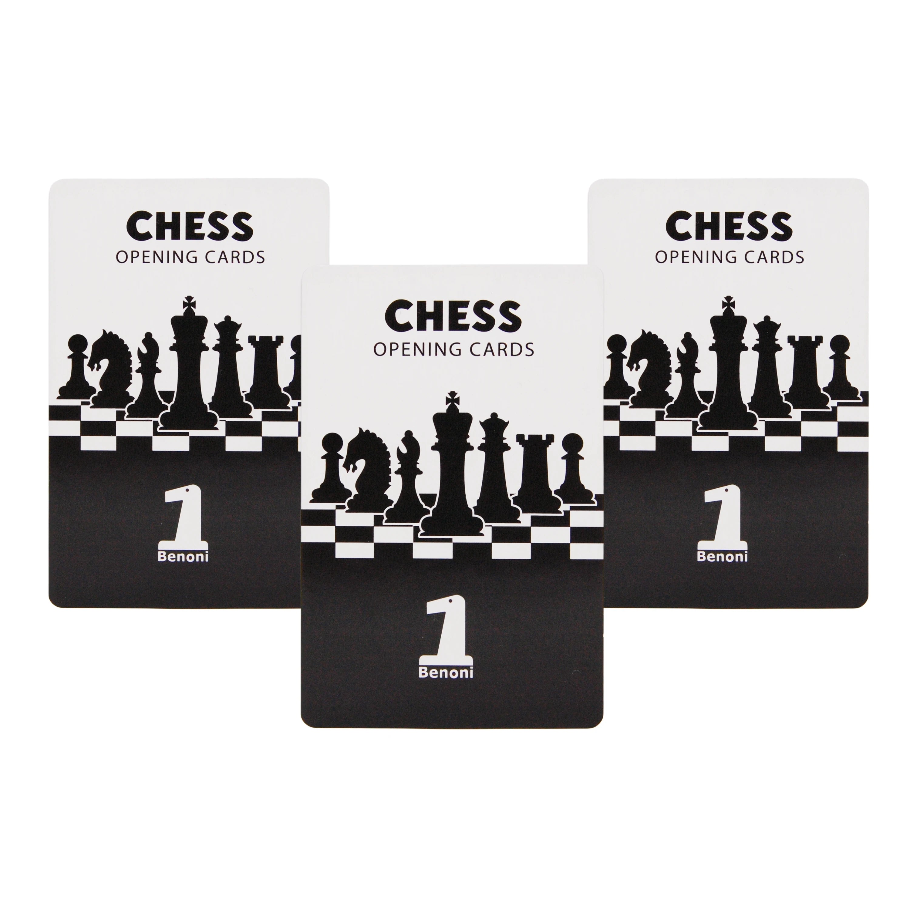Benoni Chess Opening Cards - Best Gift for Chess Lovers to Study Chess Strategy, Tactics, Opening Moves - Ajedrez