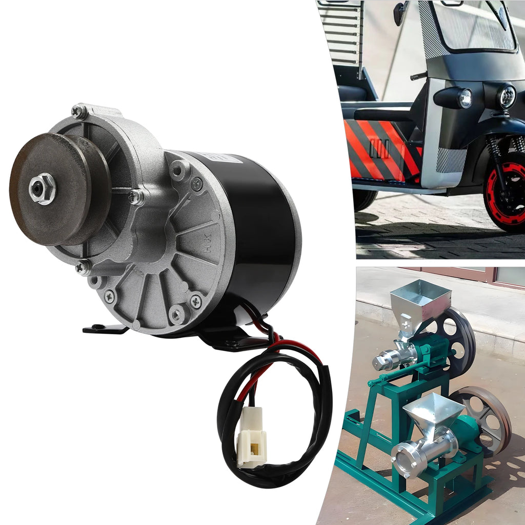 12/24/36v Powerful Electric Motor with Belt Pulley Kit Low Speed High Torque Electric Motor for Various Industrial Uses